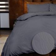Emboss Dekbedovertrekset Zebra - Antraciet - 200x220 + 2*60x70 cm