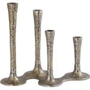 PTMD Lynette Gold Casted Alu Candleholder Rounds Base