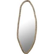 PTMD Paislie Brass Organic Shaped Mirror Oval