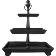 3 Laags Etagere - Boston - Black Antique