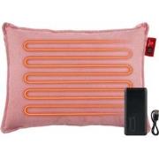 Feel Home - Verwarmend Kussen - Zacht Rose 45x60cm - met 10000mAh Powe...