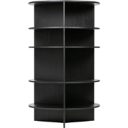 WOOOD Trian Tower Rond - Essen - Zwart - 168x100x100