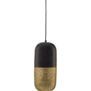 WOOOD Tirsa Hanglamp - Metaal - Zwart/Brass - 46x20x20