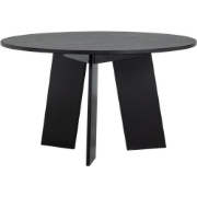 WOOOD Fries Eettafel - Eiken - Blacknight - 75x129x129