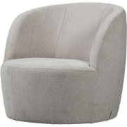 vtwonen Turn Draaifauteuil - Velvet - Naturel - 78x82x87