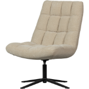 WOOOD Job Draaifauteuil - Bouclé - Zand - 101x70x85