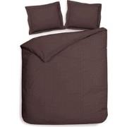 Heckett & Lane Dekbedovertrek Punto Marsala Brown 200 x 200 220 cm + 2...