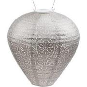 Lumiz Solar Buitenlampion - Sashiko Balloon - 30 cm - Licht Taupe