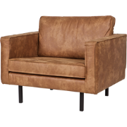 BePureHome Rodeo Fauteuil - Recycle Leer - Cognac - 85x105x86