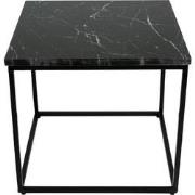 Kick bijzettafel Marble 50x50cm - Zwart