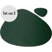 Krumble Placemat set -  design - 2 stuks - Groen