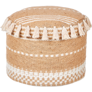 Beliani SARSAR - Poef-Beige-Jute