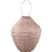 LUMIZ Solar Lampion Ikat Jar - 30 cm - Roze