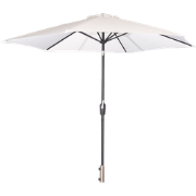 Brandon verstelbare parasol wit - Ø3 m