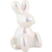 Ornament Balloon Bunny - Wit - 10x9x15cm