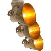 Trendy Opbouwspot Lumen Brons 4-lichts