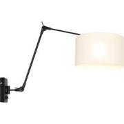 Moderne Wandlamp Luxora Wit