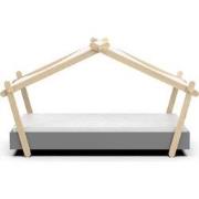 Lit 90x200 cm avec sommier inclus H129,7 cm - LODGE