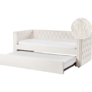 Beliani GASSIN - Kinderbed-Wit-Bouclé