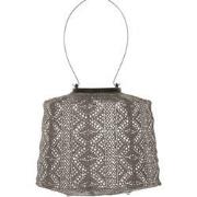 LUMIZ Solar Lampion Lace Lamp - 20 cm - Taupe