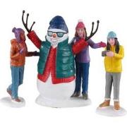 Snowman selfie, set of 4