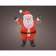 LED kerstman buiten h88cm-180l mlt