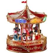 Carrousel led werkt op batterijen l23,5xw23,5xh28,5cm kerst