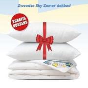 Zomer dekbed + 2 Hoofdkussen - Litsjumeaux Extra Lang - Dekbed Set - 2...