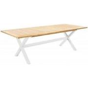 Wakai dining table 236x100cm. alu white/teak