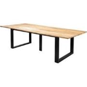 Kaihou table 350x100cm. alu black/teak