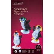 LED pinguin l9.5b13h21 cm koel wit a3 kerst