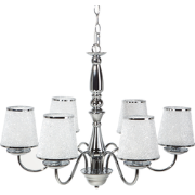 Beliani BRADANO - Hanglamp-Zilver-IJzer