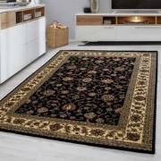 Marrakesh Nimrud Oosters Vloerkleed Zwart – Laagpolig Tapijt- 300x400C...