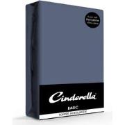 Cinderella Topper Hoeslaken Basic Percaline Dark Blue-90 x 200 cm
