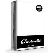 Cinderella Topper Hoeslaken Satijn White-180 x 210 cm