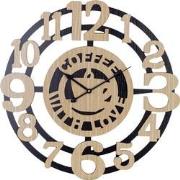 Decopatent® XL Ronde Wandklok 60 Cm Coffee with Love - Keuken - Woonka...