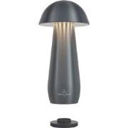 Villeroy & Boch tafellamp MODENA | 16cm| grafiet geborsteld | op accu ...