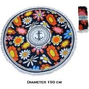 Strandlaken Rond polyester - diameter 150cm - MARITIME