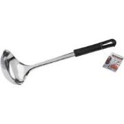 Fackelmann Food and More Soeplepel 30 cm Zwart PP/RVS