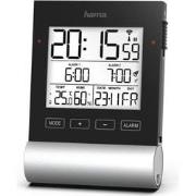 Hama Radiogestuurde Wekker Black Line Zwart