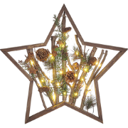 Beliani DOKKA - Decoratief accessoire-Donkere houtkleur-Multiplex, Den...