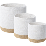 Beliani BASIMA - Mand-Beige-Katoen