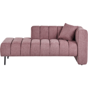 Beliani LANNILS - Chaise longue-Roze-Polyester