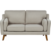 Beliani LOKKA - Tweezitsbank-Beige-Polyester
