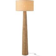 J-line - Vloerlamp Paraplu Ailanthus Hout Naturel - 48x48x157cm
