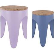 Leitmotiv - Kruk Set Double Funky - Soft purple & classic blue