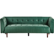 Beliani BYSKE - Driezitsbank-Groen-Polyester
