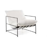 Fauteuil Elton - Wit Teddy Stof