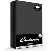Cinderella Jersey Splittopper hoeslaken Antracite-200x200/210cm