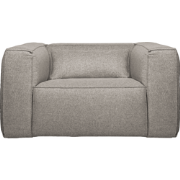 WOOOD Bean Fauteuil Incl. Kussen - Stof - Lichtgrijs